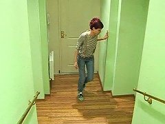 guy in uniform sucked and fucked in lewd voyeur home made video amateur clip